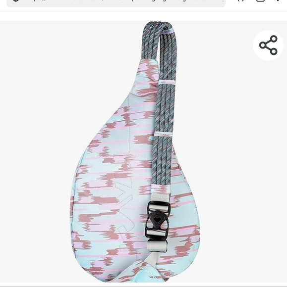 Kavu Mini Rope Sling Bag in Beach Ikat Pattern - Picture 2 of 11